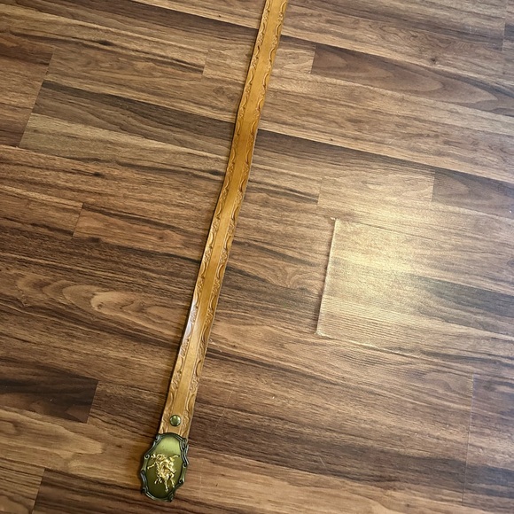 VTG 1978 Raintree Rodeo Equestrian Cowboy Belt With Brass Buckle - Picture 8 of 11